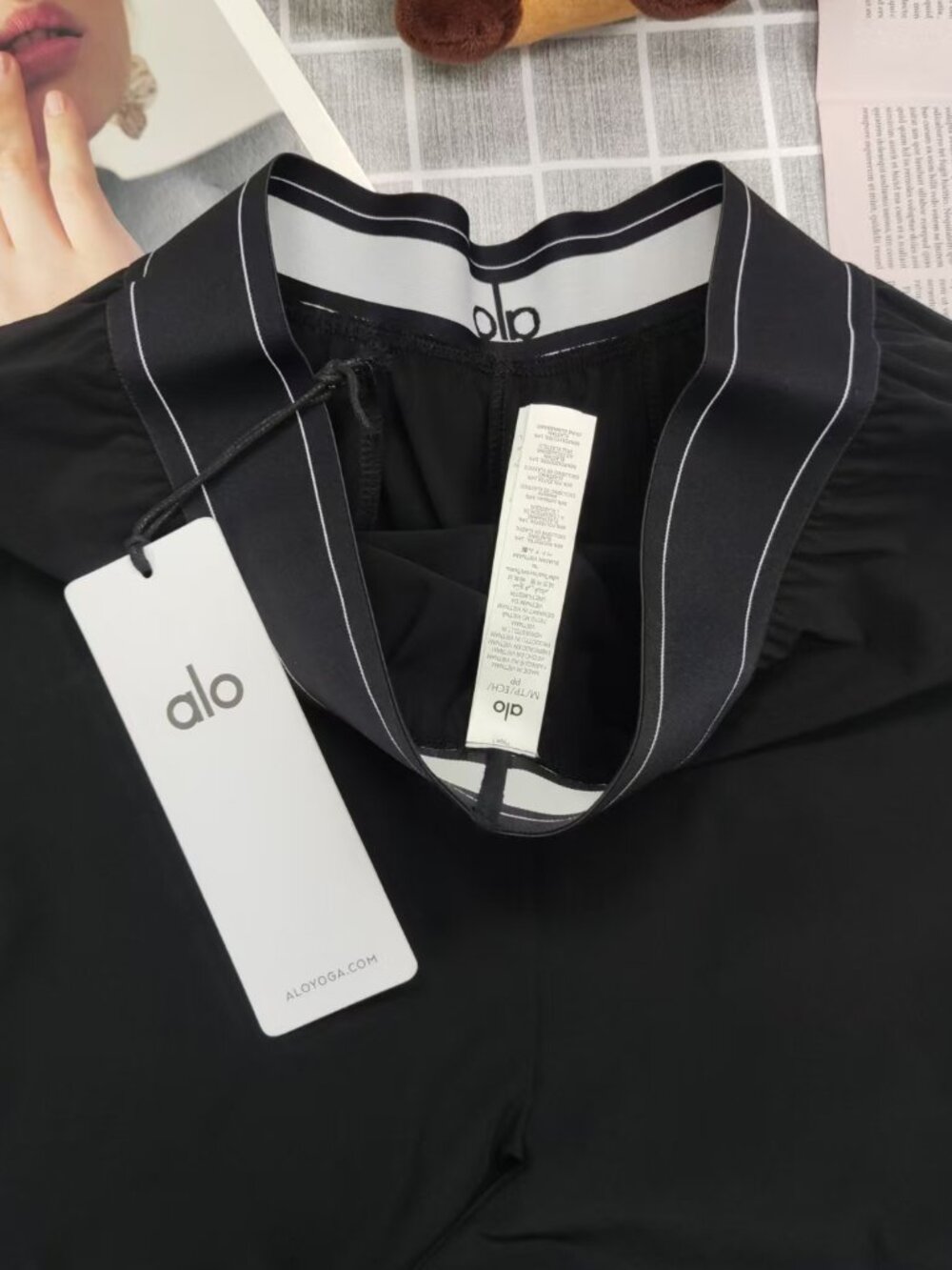 NWT ALO Yoga Suit Up Trouser 🍁 Black Wide-Leg Sports Pants🍹( Regular ) - Picture 4 of 8